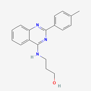 3-(2-p-Tolyl-quinazolin-4-ylamino)-propan-1-ol