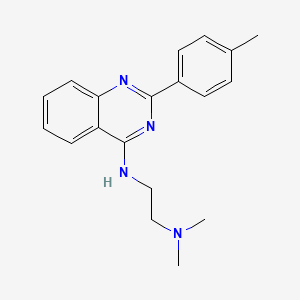 molecular formula C19H22N4 B7743265 N,N-Dimethyl-N'-(2-p-tolyl-quinazolin-4-yl)-ethane-1,2-diamine 