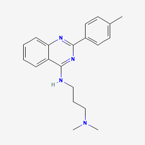 molecular formula C20H24N4 B7743273 N,N-Dimethyl-N'-(2-p-tolyl-quinazolin-4-yl)-propane-1,3-diamine 