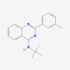 molecular formula C19H21N3 B7743382 N-(tert-butyl)-2-(m-tolyl)quinazolin-4-amine 