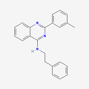 2-(3-methylphenyl)-N-(2-phenylethyl)quinazolin-4-amine