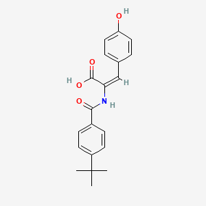 (E)-2-(4-(tert-butyl)benzamido)-3-(4-hydroxyphenyl)acrylic acid