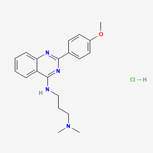 molecular formula C20H25ClN4O B7743516 N'-[2-(4-Methoxy-phenyl)-quinazolin-4-yl]-N,N-dimethyl-propane-1,3-diamine 