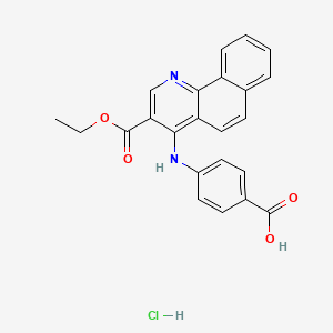 4-[(3-Ethoxycarbonylbenzo[h]quinolin-4-yl)amino]benzoic acid;hydrochloride