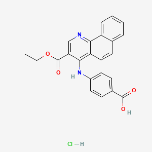 molecular formula C23H19ClN2O4 B7743723 4-[(3-Ethoxycarbonylbenzo[h]quinolin-4-yl)amino]benzoic acid;hydrochloride 