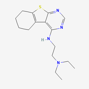 molecular formula C16H24N4S B7743991 Pyrimido[4,5-b]benzothiophene, 5,6,7,8-tetrahydro-4-(2-diethylaminoethylamino)- 