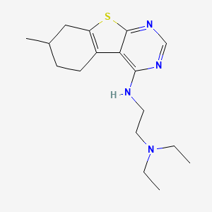 molecular formula C17H26N4S B7744000 N',N'-diethyl-N-(7-methyl-5,6,7,8-tetrahydro-[1]benzothiolo[2,3-d]pyrimidin-4-yl)ethane-1,2-diamine 