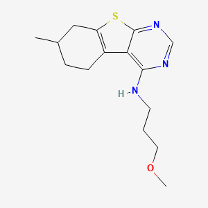 N-(3-methoxypropyl)-7-methyl-5,6,7,8-tetrahydro[1]benzothieno[2,3-d]pyrimidin-4-amine