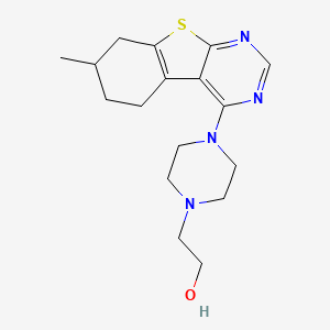 2-[4-(7-Methyl-5,6,7,8-tetrahydro[1]benzothieno[2,3-d]pyrimidin-4-yl)piperazin-1-yl]ethanol