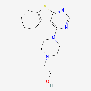 2-[4-(5,6,7,8-Tetrahydro-benzo[4,5]thieno[2,3-d]pyrimidin-4-yl)-piperazin-1-yl]-ethanol