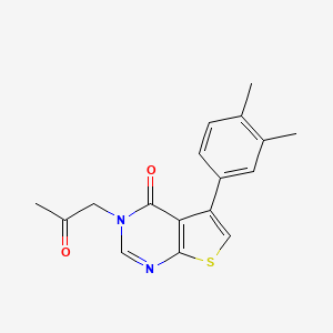 molecular formula C17H16N2O2S B7744013 5-(3,4-Dimethyl-phenyl)-3-(2-oxo-propyl)-3H-thieno[2,3-d]pyrimidin-4-one 