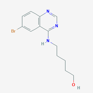 5-[(6-Bromoquinazolin-4-yl)amino]pentan-1-ol