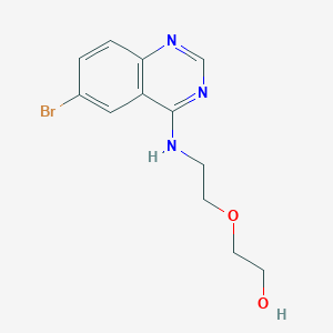 molecular formula C12H14BrN3O2 B7744057 2-{2-[(6-Bromoquinazolin-4-yl)amino]ethoxy}ethan-1-ol 