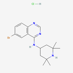 6-bromo-N-(2,2,6,6-tetramethylpiperidin-4-yl)quinazolin-4-amine;hydrochloride