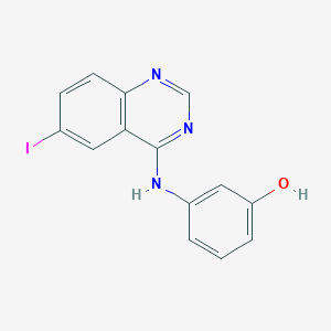 molecular formula C14H10IN3O B7744170 3-[(6-Iodoquinazolin-4-yl)amino]phenol 