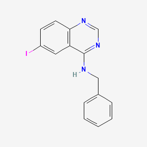 molecular formula C15H12IN3 B7744174 6-Iodo-4-benzylaminoquinazoline 