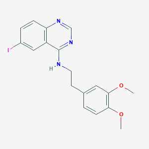 molecular formula C18H18IN3O2 B7744184 N-(3,4-dimethoxyphenethyl)-6-iodoquinazolin-4-amine 