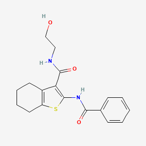 2-benzamido-N-(2-hydroxyethyl)-4,5,6,7-tetrahydro-1-benzothiophene-3-carboxamide