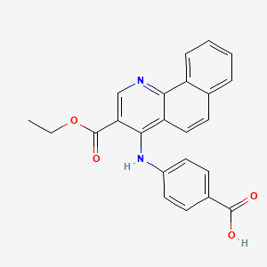 4-{[3-(Ethoxycarbonyl)benzo[h]quinolin-4-yl]amino}benzoic acid