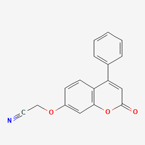 molecular formula C17H11NO3 B7744656 [(2-oxo-4-phenyl-2H-chromen-7-yl)oxy]acetonitrile 