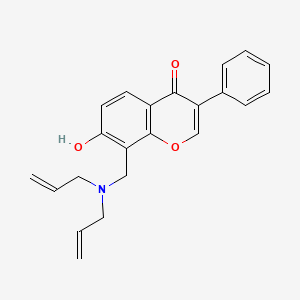 molecular formula C22H21NO3 B7744660 8-Diallylaminomethyl-7-hydroxy-3-phenyl-chromen-4-one 