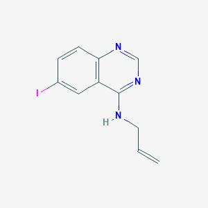 molecular formula C11H10IN3 B7744742 6-iodo-N-prop-2-enylquinazolin-4-amine 