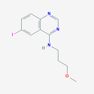 molecular formula C12H14IN3O B7744744 6-iodo-N-(3-methoxypropyl)quinazolin-4-amine 