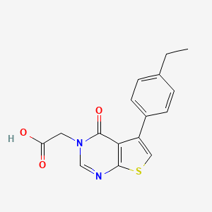 2-(5-(4-ethylphenyl)-4-oxothieno[2,3-d]pyrimidin-3(4H)-yl)acetic acid