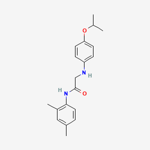 molecular formula C19H24N2O2 B7744841 N-(2,4-dimethylphenyl)-2-(4-isopropoxyanilino)acetamide 