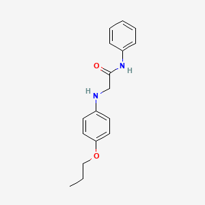 N-phenyl-2-[(4-propoxyphenyl)amino]acetamide