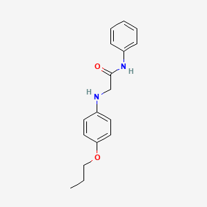 molecular formula C17H20N2O2 B7744846 N-phenyl-2-[(4-propoxyphenyl)amino]acetamide 