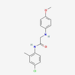 N-(4-chloro-2-methylphenyl)-2-[(4-methoxyphenyl)amino]acetamide