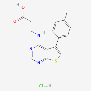 3-(5-p-Tolyl-thieno[2,3-d]pyrimidin-4-ylamino)-propionic acid