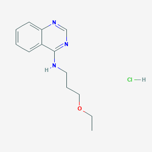 molecular formula C13H18ClN3O B7744918 N-(3-ethoxypropyl)quinazolin-4-amine;hydrochloride 