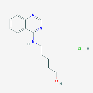 molecular formula C13H18ClN3O B7744929 5-(Quinazolin-4-ylamino)-pentan-1-ol 