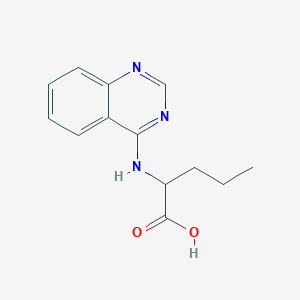 molecular formula C13H15N3O2 B7744933 2-(quinazolin-4-ylamino)pentanoic Acid 