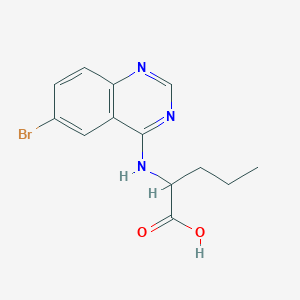 2-[(6-bromoquinazolin-4-yl)amino]pentanoic Acid