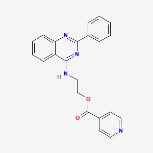 2-[(2-Phenylquinazolin-4-yl)amino]ethyl pyridine-4-carboxylate