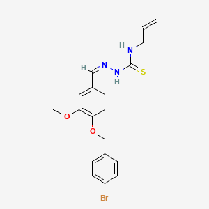 1-[(Z)-[4-[(4-bromophenyl)methoxy]-3-methoxyphenyl]methylideneamino]-3-prop-2-enylthiourea