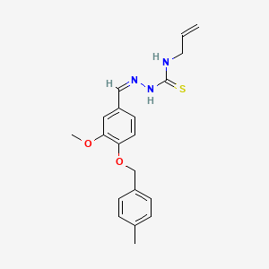 1-[(Z)-[3-methoxy-4-[(4-methylphenyl)methoxy]phenyl]methylideneamino]-3-prop-2-enylthiourea