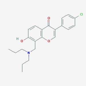 3-(4-chlorophenyl)-8-[(dipropylamino)methyl]-7-hydroxy-4H-chromen-4-one
