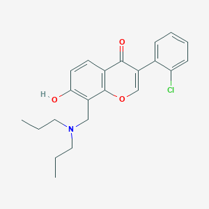 3-(2-chlorophenyl)-8-[(dipropylamino)methyl]-7-hydroxy-4H-chromen-4-one