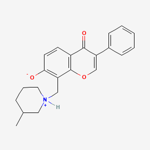 7-hydroxy-8-((3-methylpiperidin-1-yl)methyl)-3-phenyl-4H-chromen-4-one