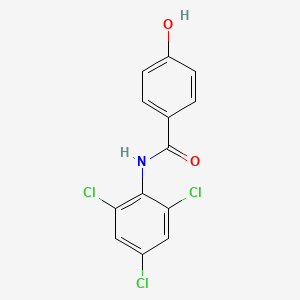 molecular formula C13H8Cl3NO2 B7745442 4-hydroxy-N-(2,4,6-trichlorophenyl)benzamide 