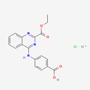 4-[(2-Ethoxycarbonylquinazolin-4-yl)amino]benzoic acid;hydron;chloride