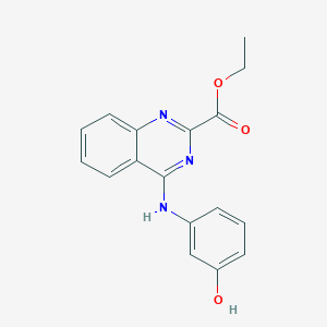 Ethyl 4-(3-hydroxyanilino)quinazoline-2-carboxylate