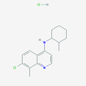 7-chloro-8-methyl-N-(2-methylcyclohexyl)quinolin-4-amine;hydrochloride