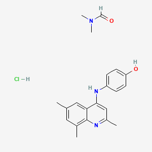 N,N-dimethylformamide;4-[(2,6,8-trimethylquinolin-4-yl)amino]phenol;hydrochloride