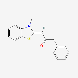 (Z)-1-(3-methylbenzo[d]thiazol-2(3H)-ylidene)-3-phenylpropan-2-one