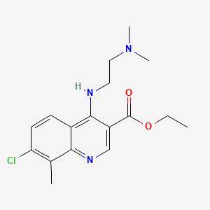 molecular formula C17H22ClN3O2 B7745747 Ethyl 7-chloro-4-{[2-(dimethylamino)ethyl]amino}-8-methylquinoline-3-carboxylate CAS No. 457937-18-7